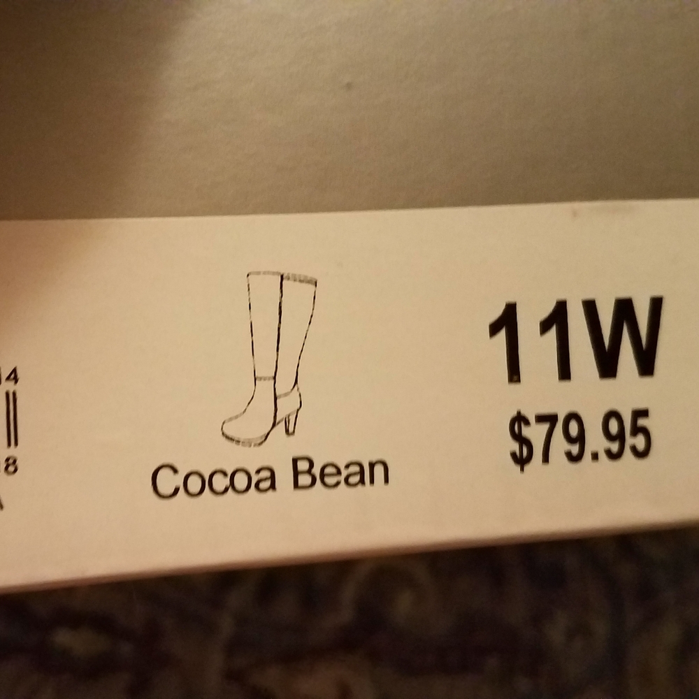 Lane Bryant zippered knee boots with heel